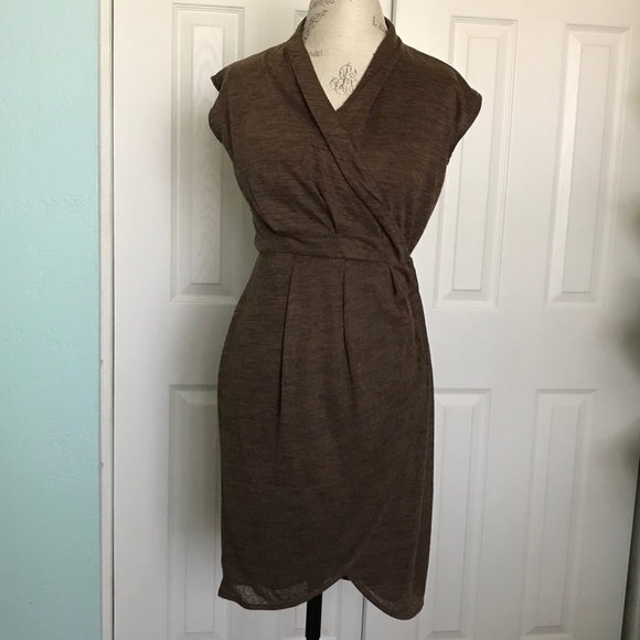 lined wrap dress